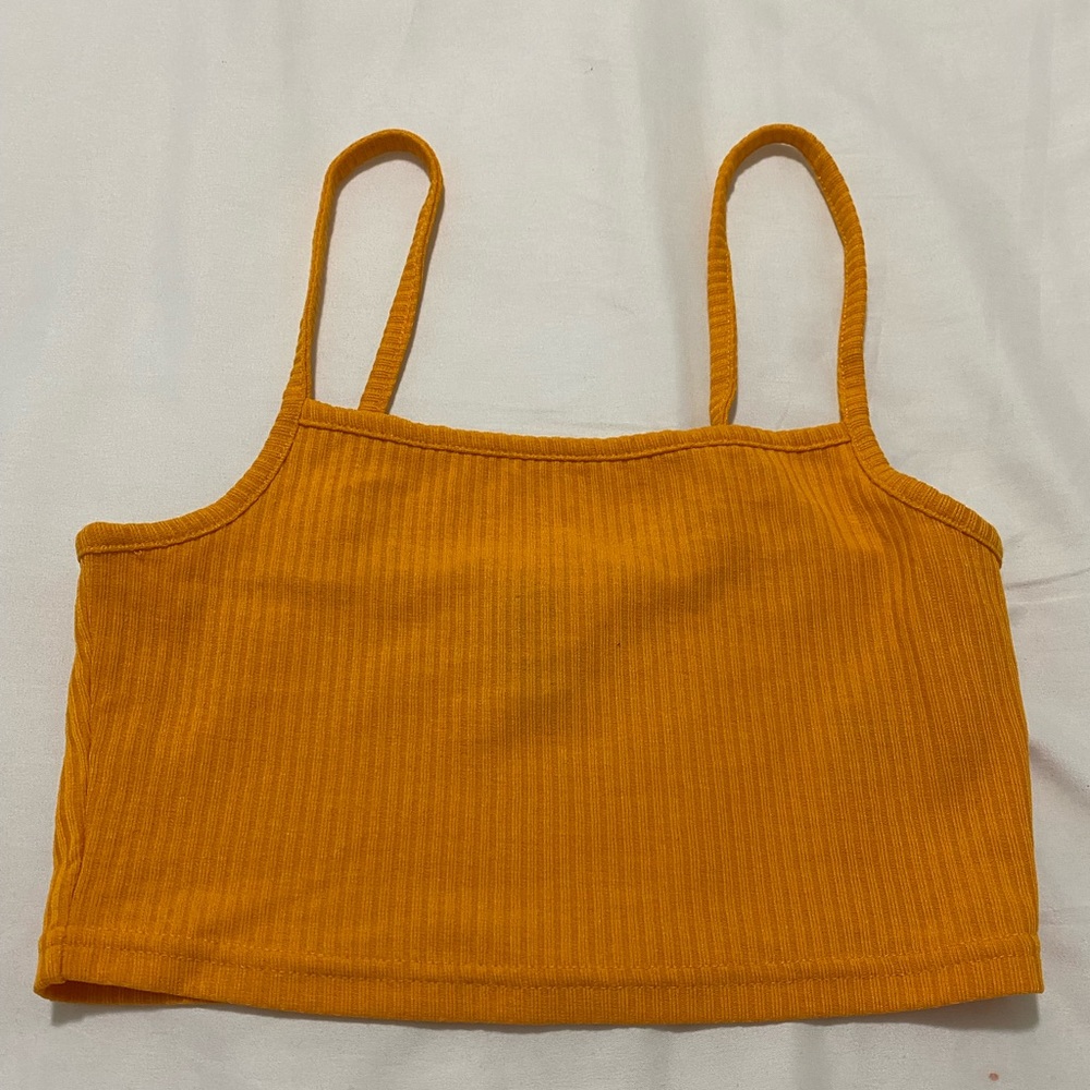 Ribbed Cropped Tank Top New
